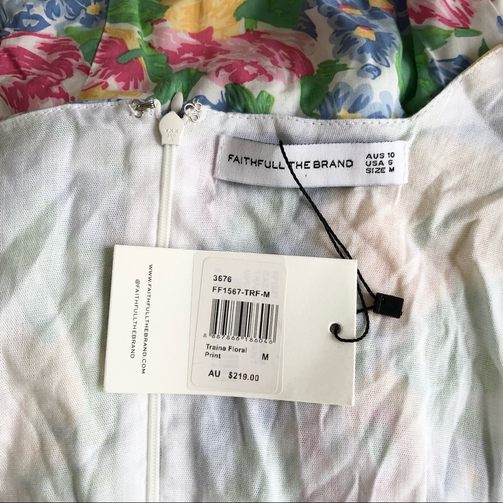 Faithfull The Brand Gabriela midi dress - NEW - Picture 7 of 10